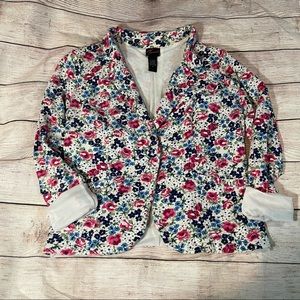Torrid floral jersey blazer size 2